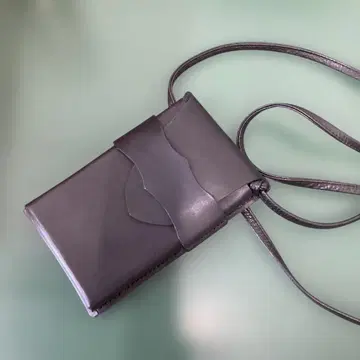 천연 가죽 스마트폰 숄더백 핸드메이드