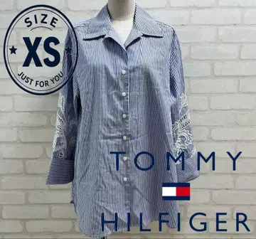 새상품급 TOMMY HILFIGER 스트라이프 긴팔 셔츠 XS