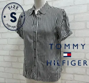 새상품급 TOMMY HILFIGER 스트라이프 반팔 셔츠 S 사이즈