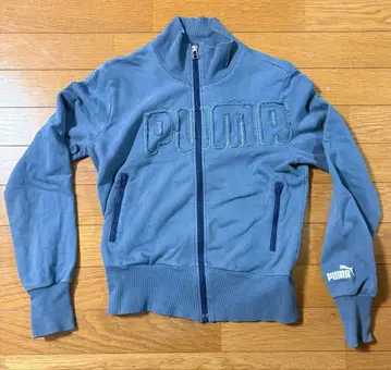 PUMA 여성용 맨투맨 저지 트랙 자켓 페이드 블루 M 구제 의류풍