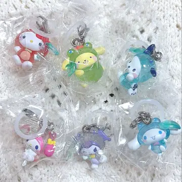 산리오 케로케로 파티 메지루시 액세서리 가챠 컴플리트
