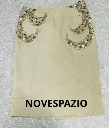 NOVESPAZIO 스팽글 별주 큐빅 타이트 스커트