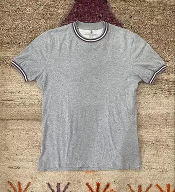 Brunello Cucinelli 티셔츠 슬림핏 그레이