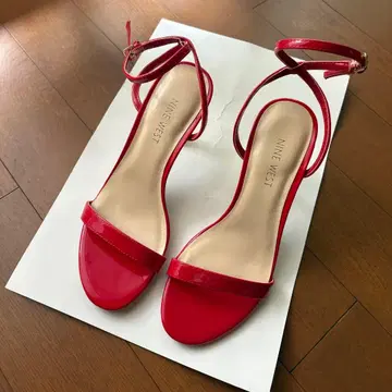 NINE WEST 나인웨스트 빨간색 힐 샌들