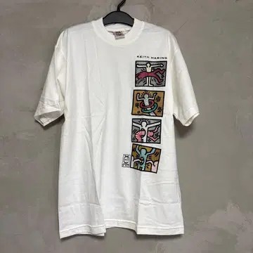 Keith Haring 빈티지 90s 아트 T셔츠 키스 해링 L