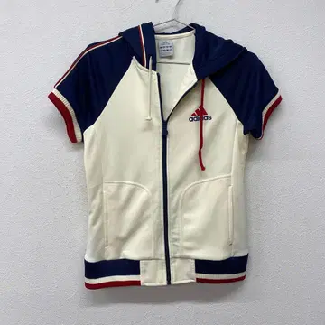 adidas 반팔 후드티 저지 네이비 아이보리 L 카10
