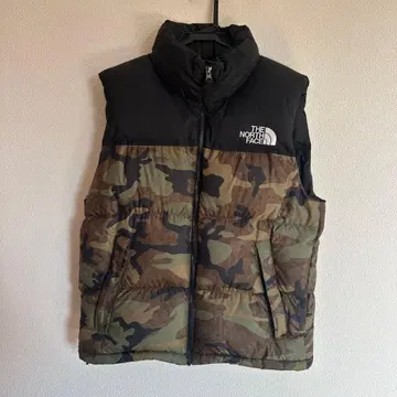 THE NORTH FACE 눕시 다운 베스트 카모플라주 M