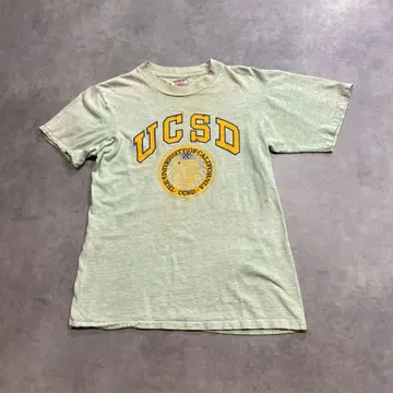 80s USA제 ONEITA 싱글 스티치 UCSD 후염 칼리지 L