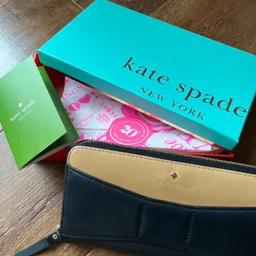 kate spade NEW YORK 장지갑 바이컬러 리본