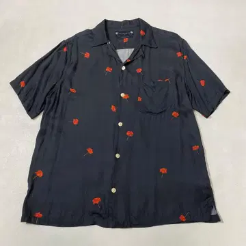 ALLSAINTS POPPIES SS 셔츠 오픈 카라 셔츠