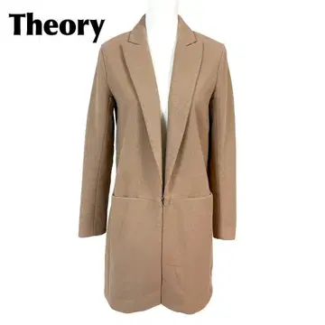 [ 새상품급 ] Theory 울 롱 코트 캐시미어 혼방 체스터 S 카멜
