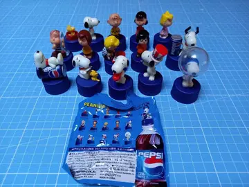 PEANUTS Pepsi 병뚜껑 피규어 15종 전 컴플리트