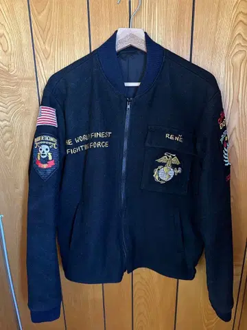 주말 한정판 가격 인하 USMC 빈티지 수베니어 자켓