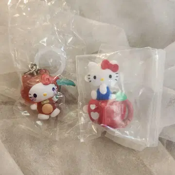 산리오 케로케로 파티 메지루시 액세서리 키링 행거 키티