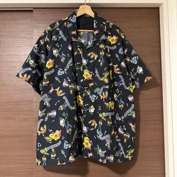 BEAMS SSZ 21SS Answer Shirt L 올 패턴 반팔 셔츠