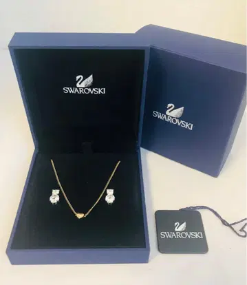 SWAROVSKI 스와로브스키 목걸이 & 귀걸이 세트