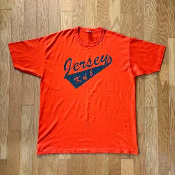 90s 러셀 빈티지 T셔츠 USA제 오렌지 XL