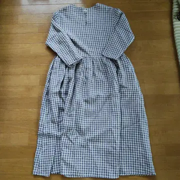 fog linen work 원피스 시몬느/퍼플 깅엄 체크