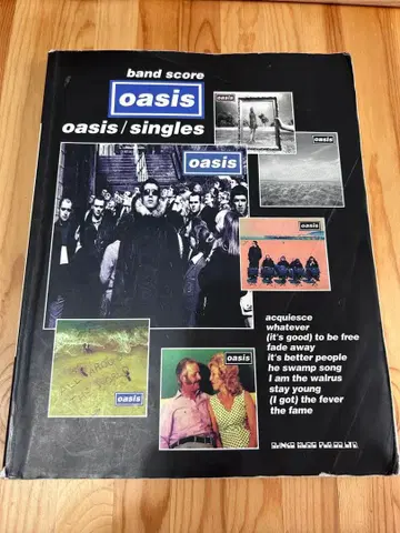 Oasis Singles 밴드 스코어 악보