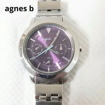 agnes b 여성용 쿼츠 데이데이트 손목시계 작동 에네스베