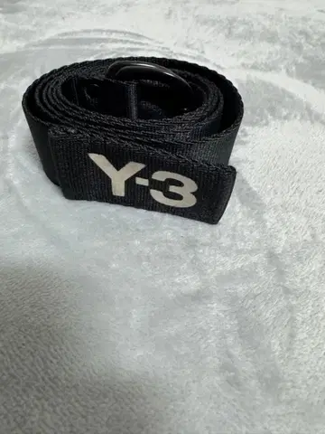 Y-3 로고 나일론 벨트 블랙