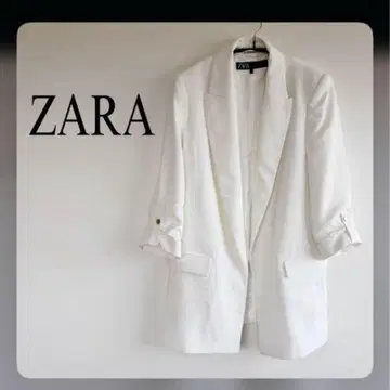 ZARA 테일러드 자켓 화이트 XS 여성용