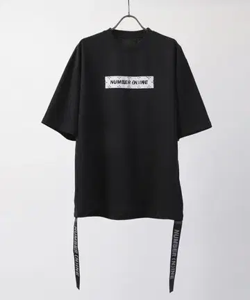 넘버나인 LOGO PRINT 빅 T셔츠 블랙 M사이즈