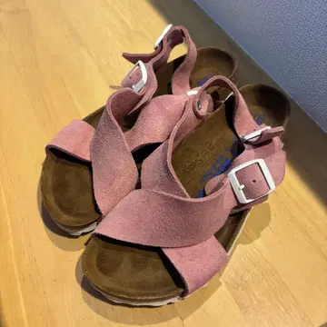 BIRKENSTOCK 투룸 스웨이드 가죽 샌들 25cm
