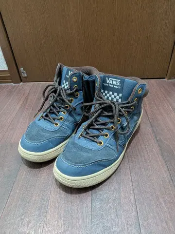 VANS 하이컷 스니커즈 블루 반스 26.5cm