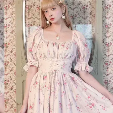 시마무라 x misa 콜라보 원피스 핑크 6L 빅 사이즈