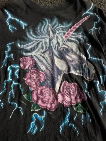 90s AMERICAN THUNDER 유니콘 빈티지 T셔츠