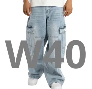 PRO CLUB 프로클럽 Baggy Denim Cargo Pant 배기