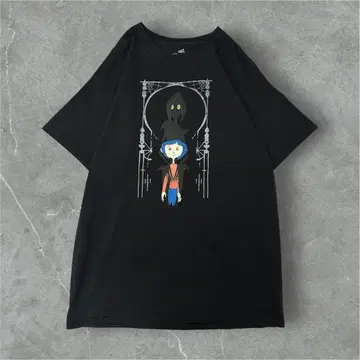 [레어] 코렐라인과 버튼 마녀 영화 T셔츠 LAIKA 공식 L사이즈