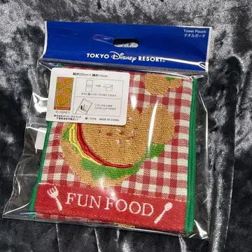 도쿄 디즈니 리조트 타월 파우치 FUN FOOD