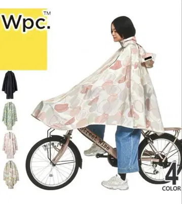 Wpc. 자전거용 레인 판초 오샤레