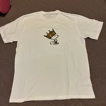 graniph 스누피 왕관 T셔츠 화이트 L