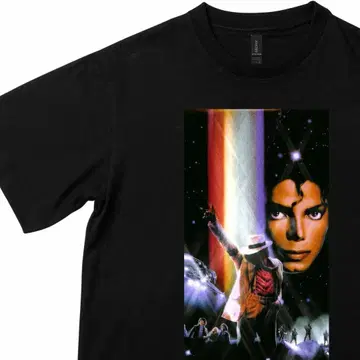 Michael Jackson 그래픽 T셔츠 블랙