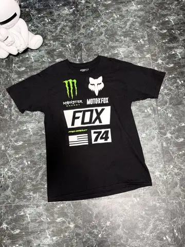Fox Racing x Monster Energy 반팔 L 사이즈 티셔츠