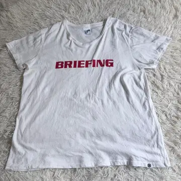 BRIEFING 브리핑 T셔츠 화이트 L 사이즈 미국제 화이트