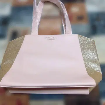 새상품 JIMMY CHOO PARFUMS 토트백 핑크 골드