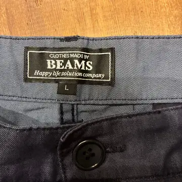 BEAMS 네이비 L 사이즈