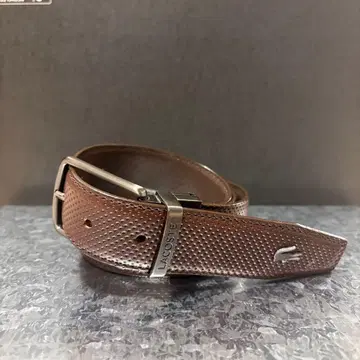 [새상품급] LACOSTE 리버서블 가죽 벨트 갈색 브라운