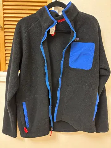 Patagonia 플리스 자켓 블랙 블루 L