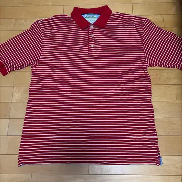 TOMMY HILFIGER 보더 피케 셔츠 레드