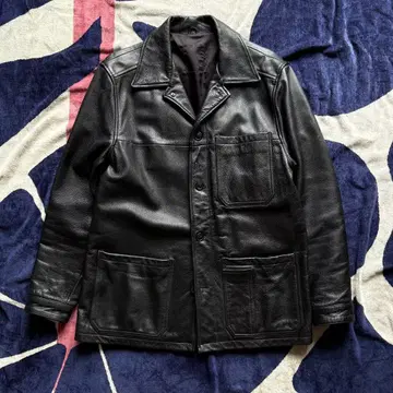 90's 가죽 카 코트