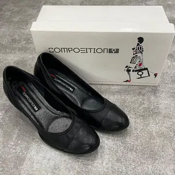 새상품급 컴포지션9 웨지솔 펌프스 컴포트 가죽 23cm