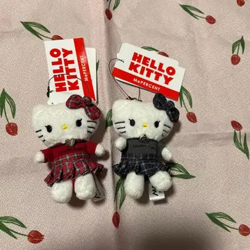로리즈팜 헬로키티 토이 키링 펑크 2세트 산리오