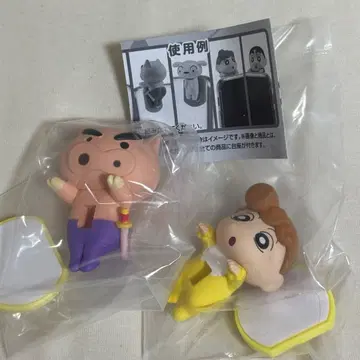 짱구는 못말려(크레용 신짱) 큐빅 마스코트 해바라기 부리부리좌에몽 세트