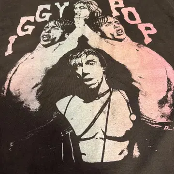 Iggy Pop 빈티지 밴드 티셔츠