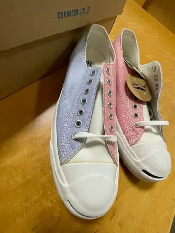 레어 Converse Jack Purcell 비대칭 컬러 스니커즈